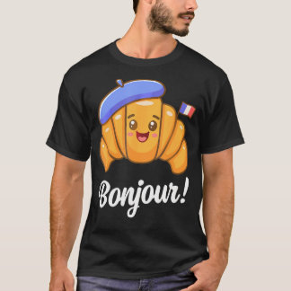 Croissant Frans Gezegde Quote Frankrijk Bakken Bre T-shirt