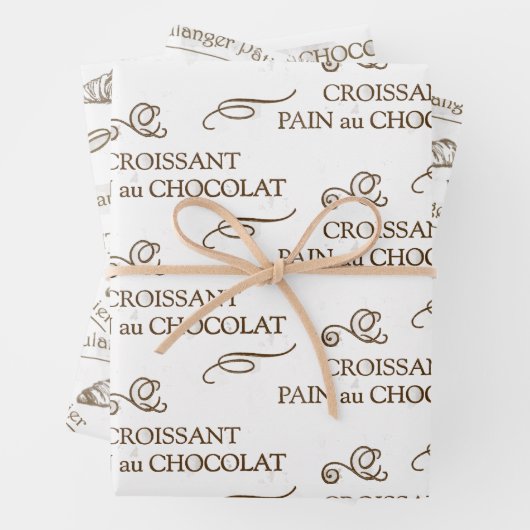 Croissant French Bakery Pain au Chocolat Inpakpapier Vel (In situ)