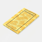 Croissant Grocery List Post-it® Notes (Schuin)