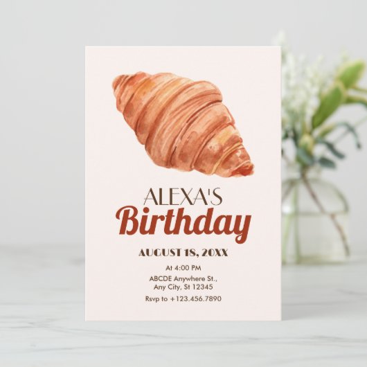 Croissant Kaart (Staand voorkant)