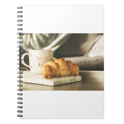 croissant-koffie notitieboek (Voorkant)