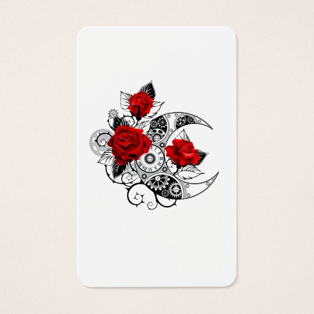 Croissant Mécanique avec Roses Rouges (Devant)