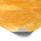 Croissant met Jam Pot Waterverfposter Poster (Hoek)
