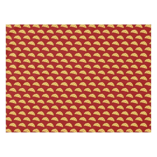 Croissant Pattern Tablecloth Tafelkleed (Voorkant (Horizontaal))