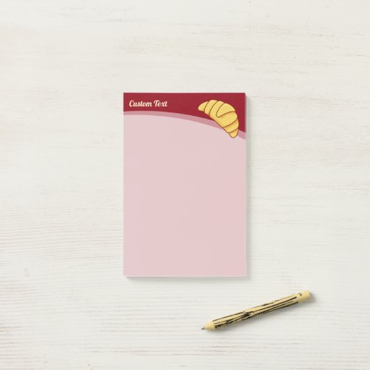 Croissant Post-it® Notes (Op bureau)