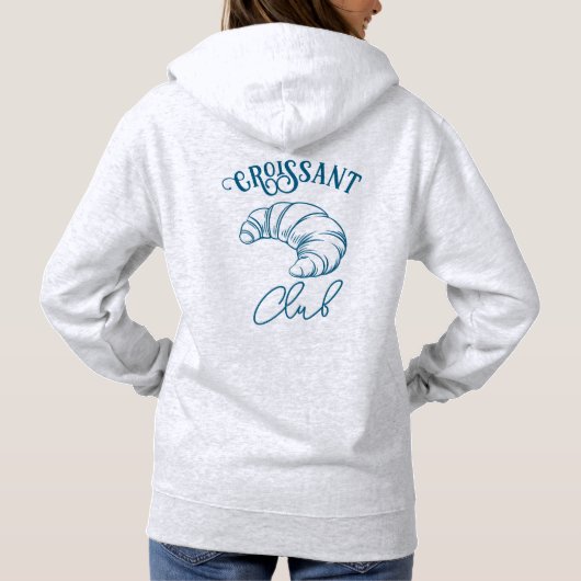 croissantclub hoodie (Achterkant)
