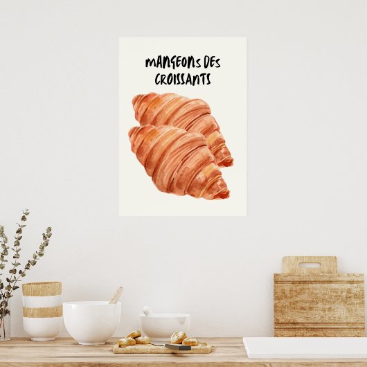 Croissants Poster (Keuken)