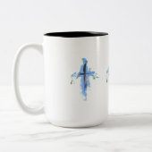 Croix abstraite sur mug de 15 oz (Gauche)