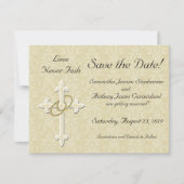 Croix avec Anneaux d'or Enregistrer les Cartes de  (Devant)