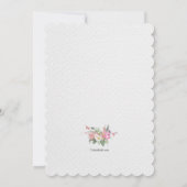 Croix avec Cascade florale Invitation religieuse (Dos)