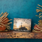 Croix avec plaque brillante de table solaire avec (Côté)