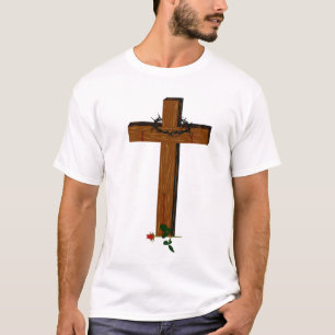 Croix Avec Une Serrure Et T-Shirt Rose