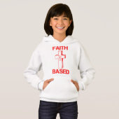 Croix basée sur la foi et fille de coeur (Devant entier)