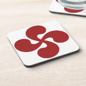 Croix Basque Rouge Lauburu Onderzetter (Linkerzijde)