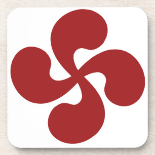 Croix Basque Rouge Lauburu Onderzetter