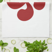 Croix Basque Rouge Lauburu Theedoek (Gevouwen)