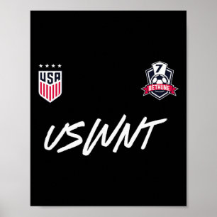 Croix Bethune 20 Navy Uswnt Officieel Gelicentieer Poster