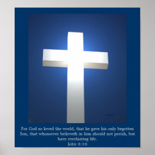 Croix Blanche, affiche John 3:16