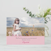 Croix Blanche, Merci rose, photo de communion (Debout devant)