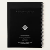 Croix blanche simple en noir (Dos)