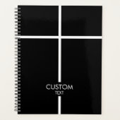 Croix blanche simple en noir (Devant)