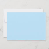 Croix Bleu Stripes Boy Photo Baptême Invitation (Dos)