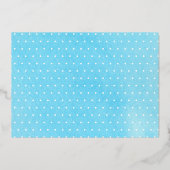 Croix Bleue Boy Photo Carte de remerciements Baptê (Verso)