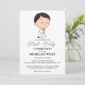 croix botanique invitation à la première communion (Debout devant)