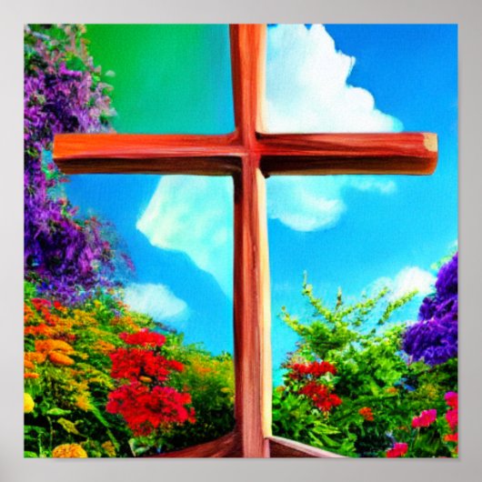 Croix Brown dans une affiche de jardin (Devant)