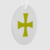 Croix byzantine en or faux (devant)
