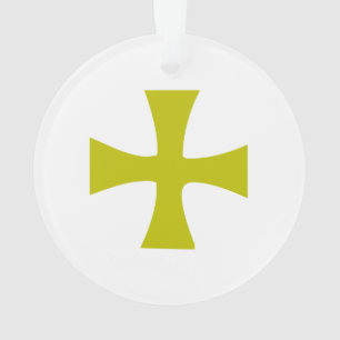 Croix byzantine en or faux