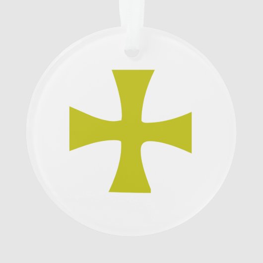 Croix byzantine en or faux (dos)