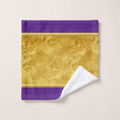 Croix catholique romantique d'or avec aspect feuil (Gant de toilette)