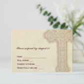 Croix celtique Brown antique RSVP (Debout devant)