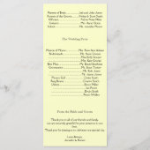 Croix celtique dans le programme de mariage Turquo (Dos)