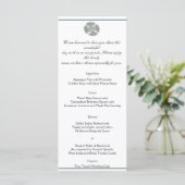 Croix celtique en Argent et Mariage blanc Menu (Debout devant)