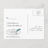 Croix celtique en ivoire Turquoise carte postale R (Dos)