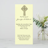 Croix celtique en or et ivoire programme de mariag (Debout devant)