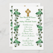 Croix celtique Faire-part de mariage irlandaise (Devant / Derrière)