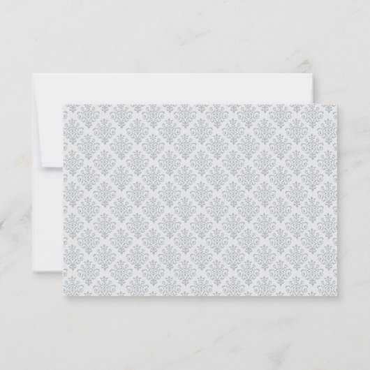 Croix celtique gris Damask première communion RSVP (Dos)