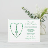 Croix celtique Rosaire funéraire Sympathie Merci (Debout devant)