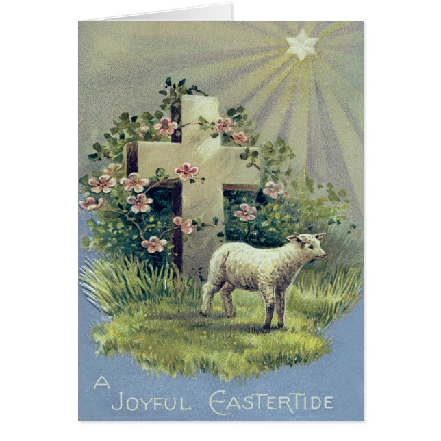 Croix chrétienne agneau étoile (Devant)
