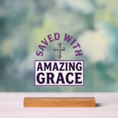 Croix chrétienne Amazing Grace vintage (Neutre)