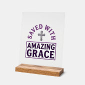 Croix chrétienne Amazing Grace vintage (Angle)