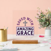 Croix chrétienne Amazing Grace vintage (Mariage)