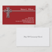 Croix chrétienne Cartes de visite (Devant / Derrière)