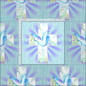 Croix chrétienne Dove Tissu (Carreau)