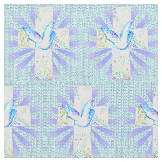 Croix chrétienne Dove Tissu (Fermer)