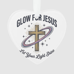 Croix chrétienne Glow for Jesus Vintage Vector