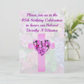 CROIX CHRÉTIENNE & INVITATION FLORALE 85E ANNIVERS (Debout devant)